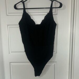 Boohoo Black Lace Bodysuit